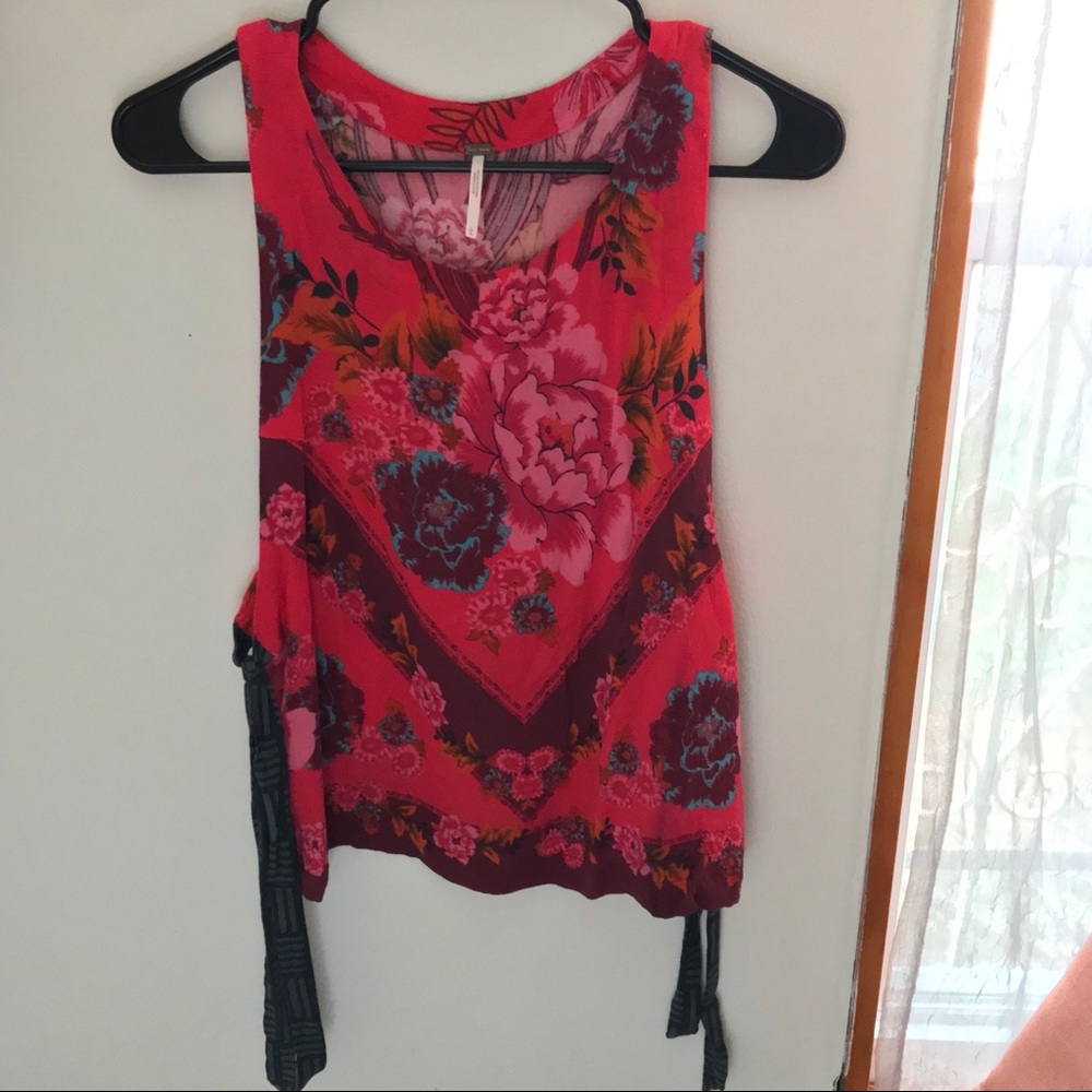 FP SIDE TIE FLORAL TANK